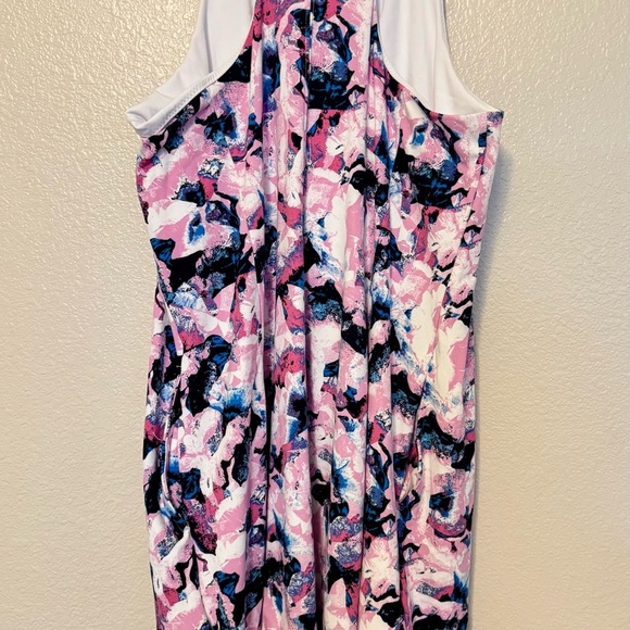 Livi Active Pink and Blue Abstract Mini Dress - Picture 2 of 3